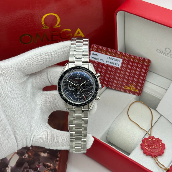 Omega Speedmaster Moonphase Co-Axial Master Chronometer Meteorite Dial