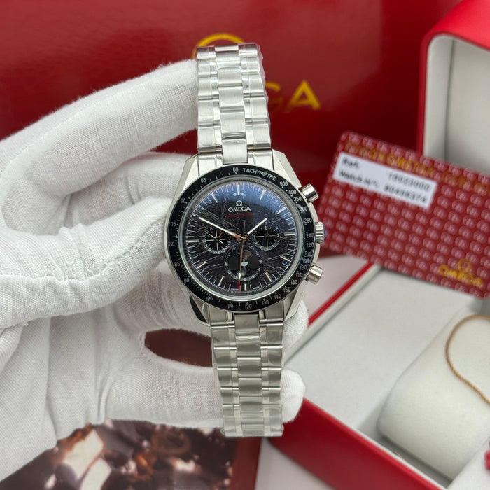 Omega Speedmaster Moonphase Co-Axial Master Chronometer Meteorite Dial