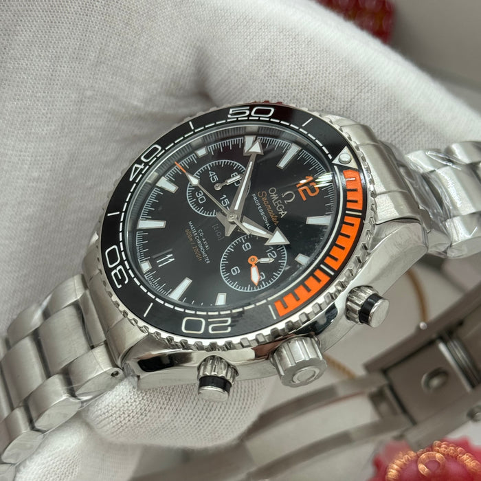Omega Seamaster Planet Ocean 600M Chronograph – Black Dial with Orange Bezel