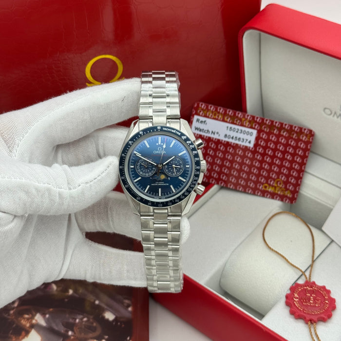 Omega Speedmaster Moonphase Co-Axial Master Chronometer – Blue Dial