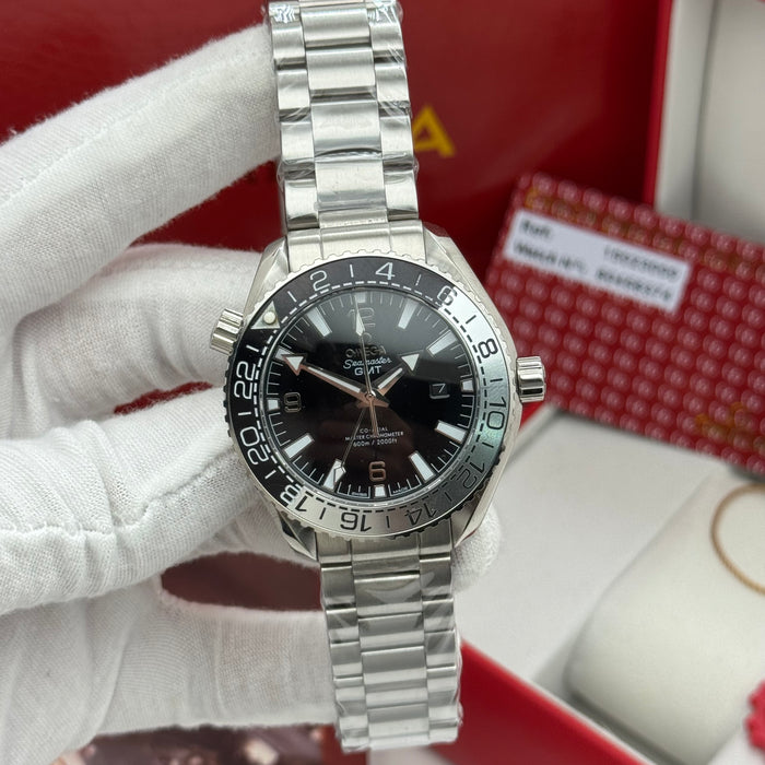 Omega Seamaster GMT Co-Axial Chronometer – Black Dial & Steel Bezel