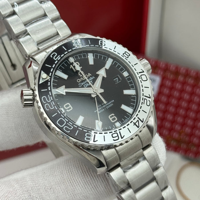 Omega Seamaster GMT Co-Axial Chronometer – Black Dial & Steel Bezel