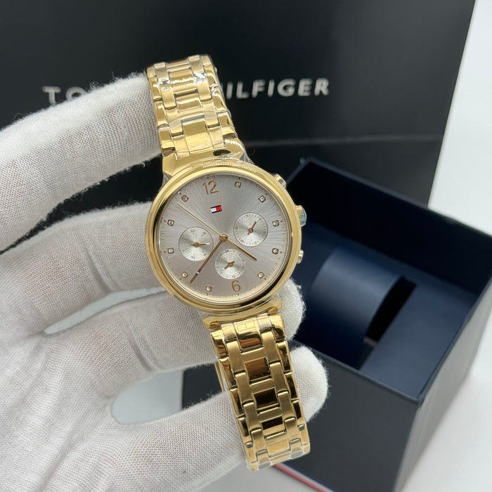 Tommy Hilfiger Gold Women’s Multi-Function Bracelet Watch 1782344 - Authentic