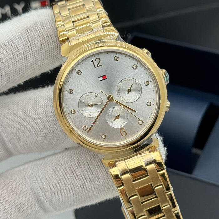 Tommy Hilfiger Gold Women’s Multi-Function Bracelet Watch 1782344 - Authentic