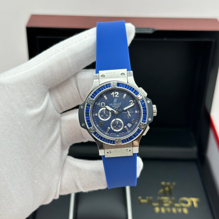 hublot Big Bang Blue Silver  38 MM