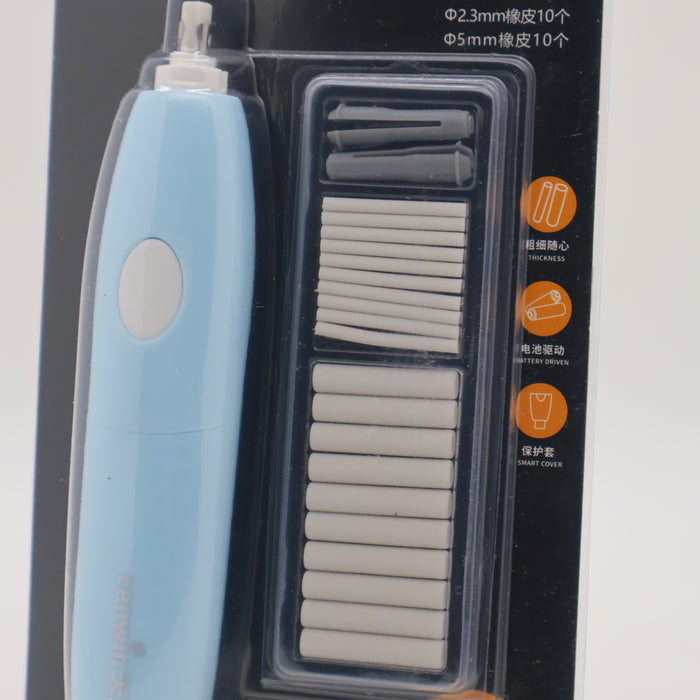 Blue & Pink Rubber Tenwin Electric Eraser, Packaging Type Original