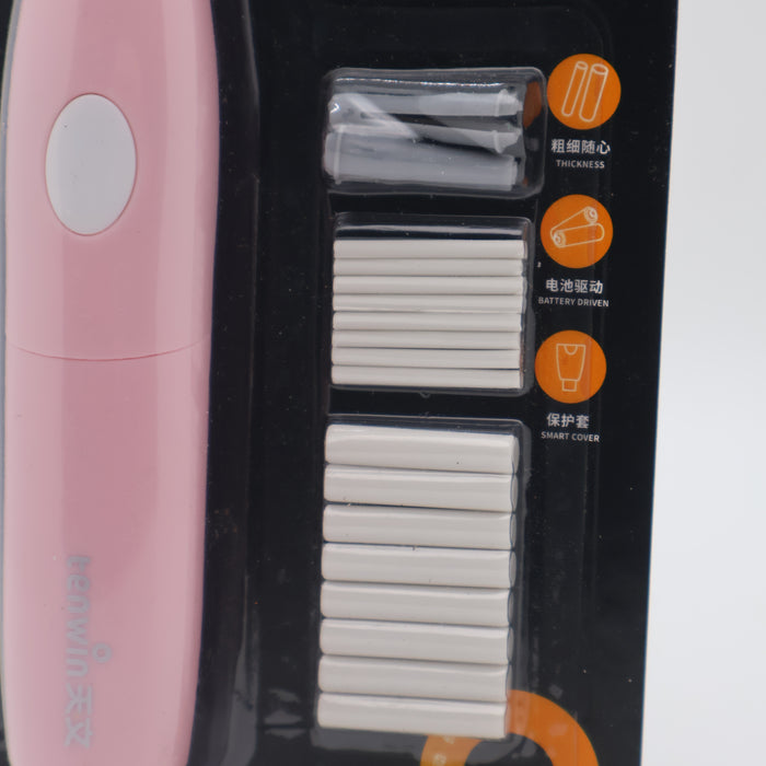 Blue & Pink Rubber Tenwin Electric Eraser, Packaging Type Original