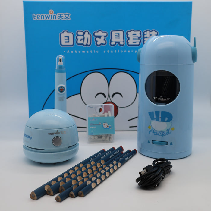 doraemon electric stationery set Latest Original