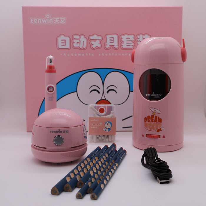 doraemon electric stationery set Latest Original