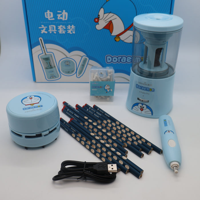 Astronomical Doraemon cartoon electric stationery set gift box second grade Original