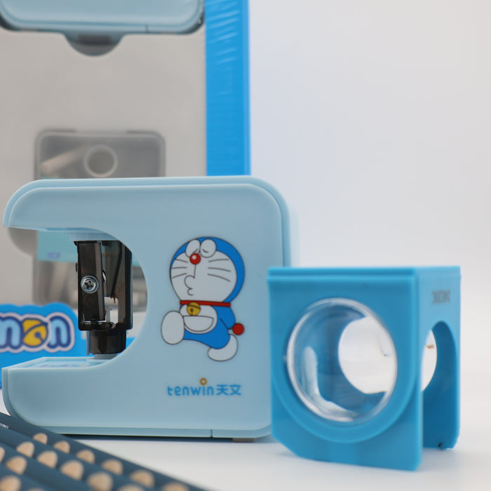 Doraemon Astronomy Electric Stationery Set Gift Box  Three-Piece Gift Original