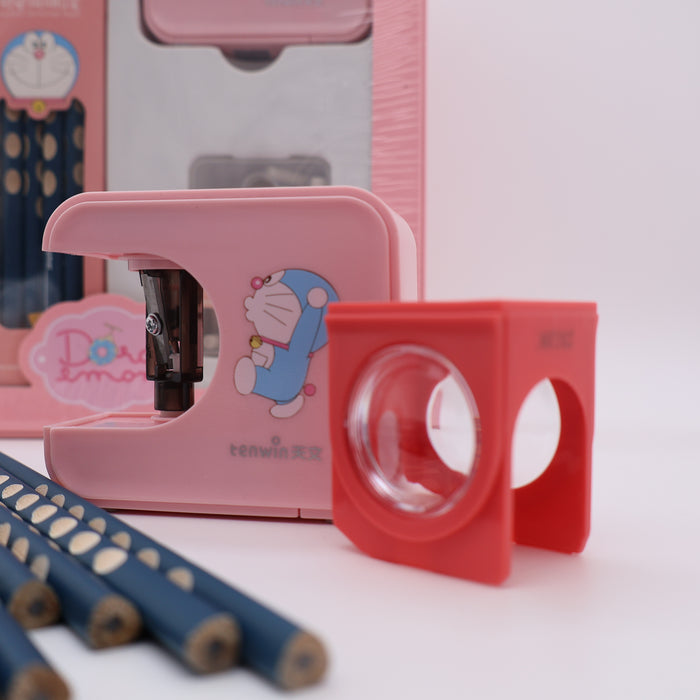 Doraemon Astronomy Electric Stationery Set Gift Box  Three-Piece Gift Original