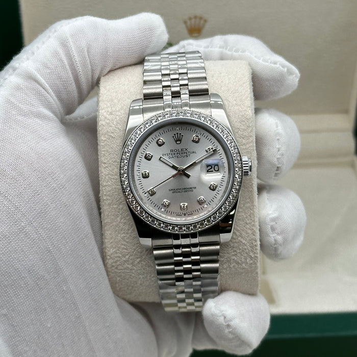 Rolex Datejust 36mm Silver White Dial