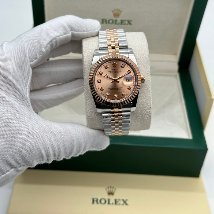 Rolex Datejust 36mm Two-Tone Pink