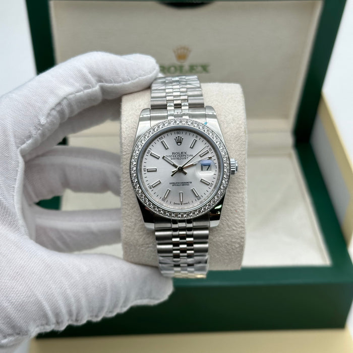 Rolex Datejust 36mm Silver White Dial