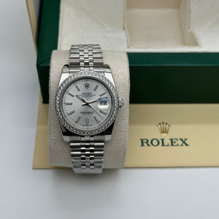 Rolex Datejust 36mm Silver White Dial