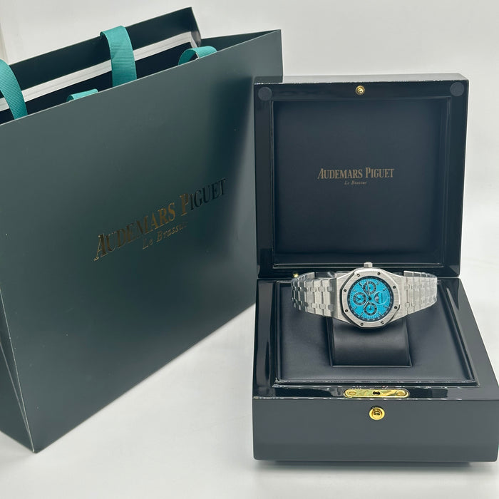 Audemars Piguet Royal Oak Perpetual Calendar – Turquoise Blue Dial – Swiss Super Clone 1:1