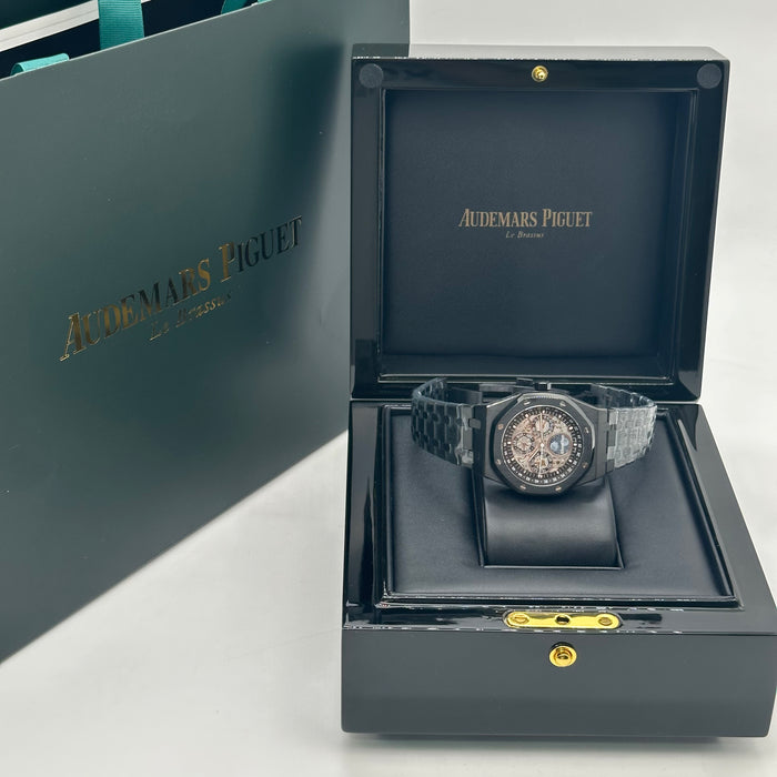 Audemars Piguet Royal Oak Perpetual Calendar Skeleton – Black Ceramic Look – Swiss Super Clone 1:1