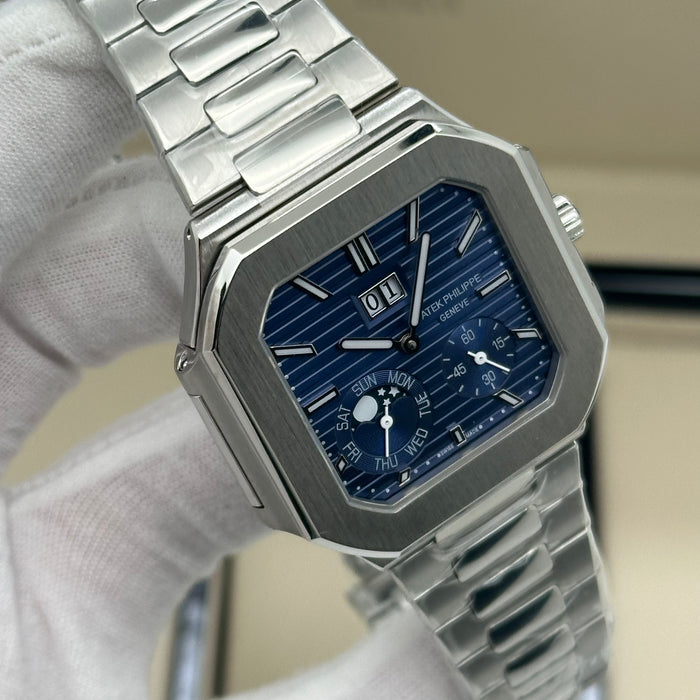 Patek Philippe Nautilus TV Screen Moonphase Annual Calendar – Blue Dial  – Swiss Super Clone 1:1