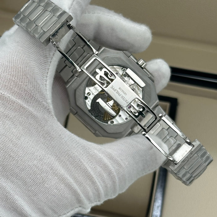 Patek Philippe Nautilus TV Screen Moonphase Annual Calendar – Blue Dial  – Swiss Super Clone 1:1