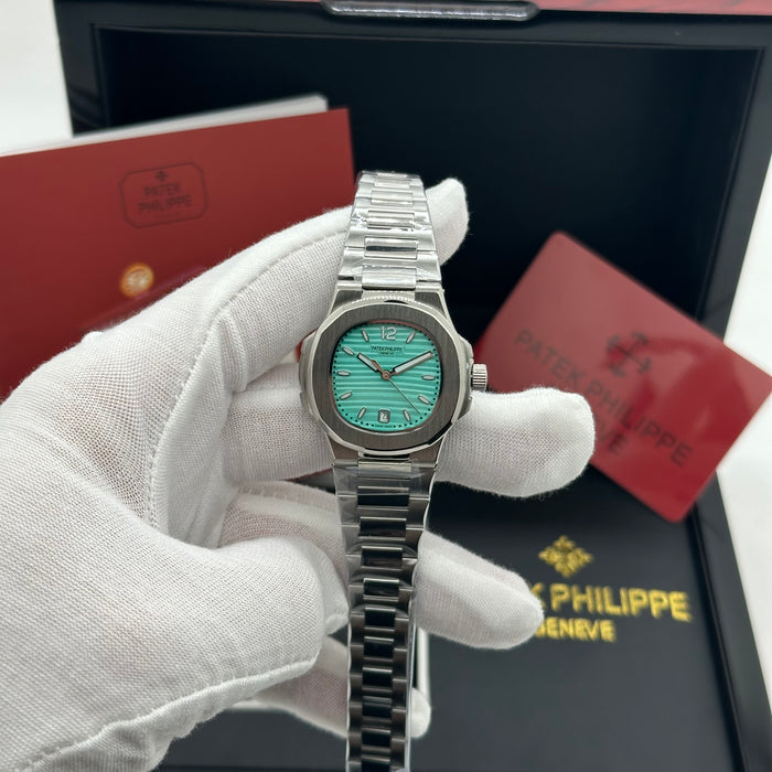 Patek Philippe Nautilus-Style Stainless Steel 33MM Watch – Tiffany Blue Dial
