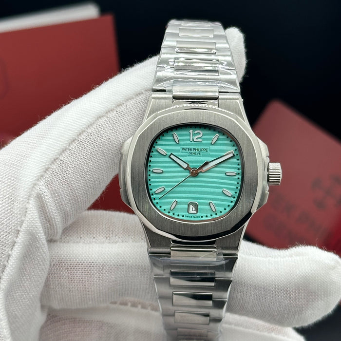 Patek Philippe Nautilus-Style Stainless Steel 33MM Watch – Tiffany Blue Dial