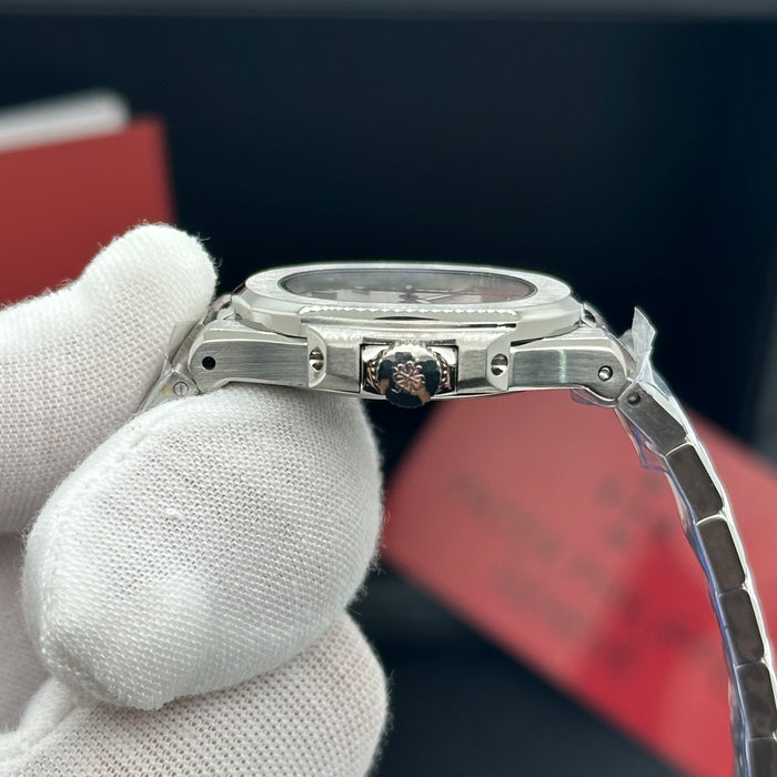 Patek Philippe Nautilus-Style Stainless Steel 3MM Watch – White Dial Edition