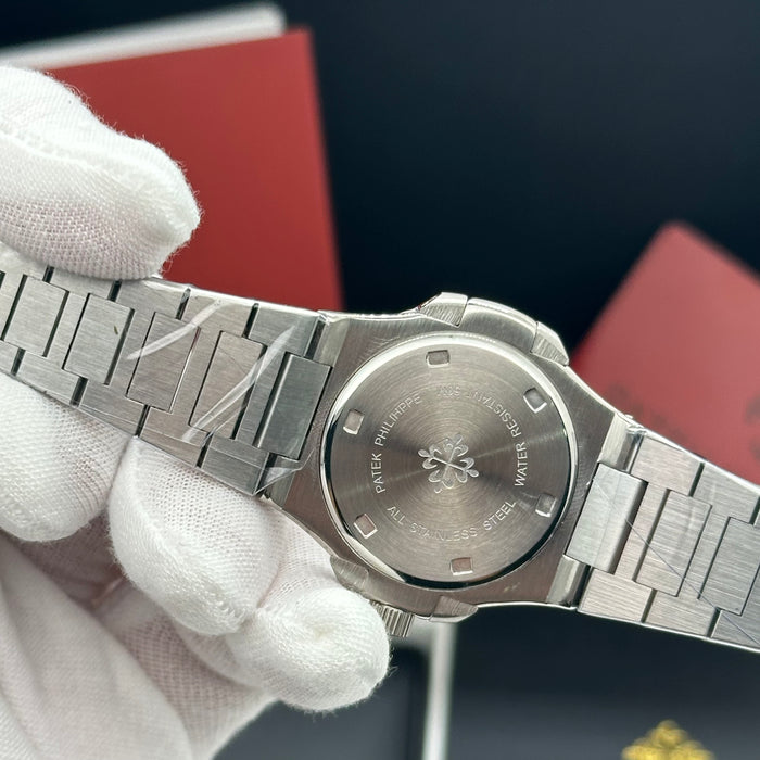 Patek Philippe Nautilus-Style Stainless Steel 3MM Watch – White Dial Edition
