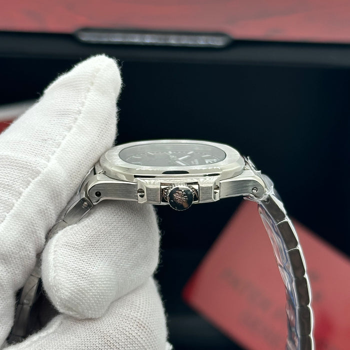 Patek Philippe Nautilus-Style Stainless Steel 33MM Watch – Black Dial