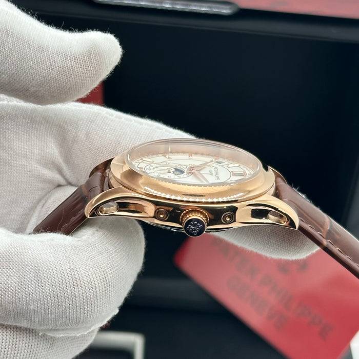 Patek Philippe Annual Calendar – Rose Gold – Moonphase – Leather Strap