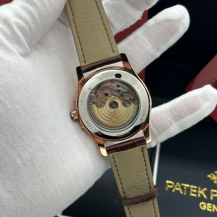 Patek Philippe Annual Calendar – Rose Gold – Moonphase – Leather Strap