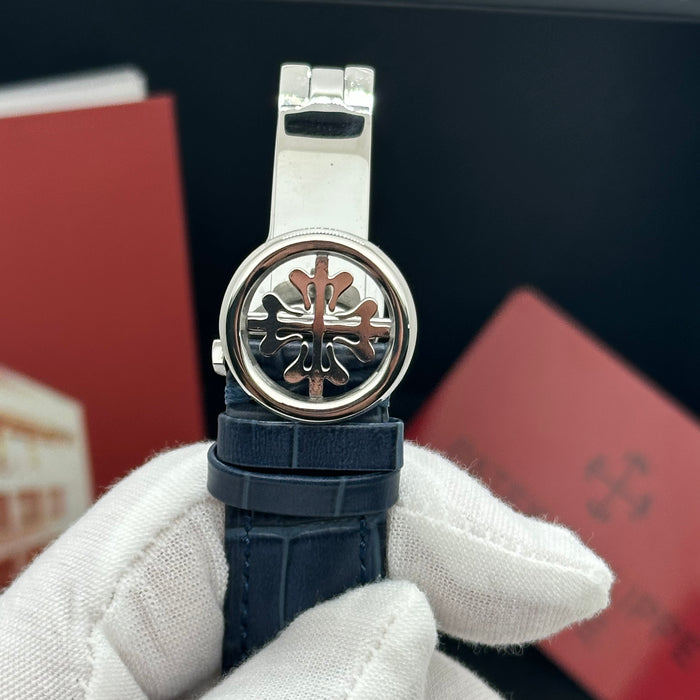 Patek Philippe Annual Calendar Moonphase Blue Dial – Leather Strap