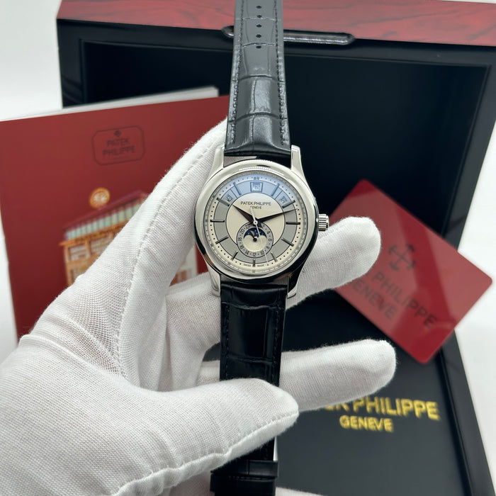 Patek Philippe Annual Calendar Moonphase – Blue Dial on Blue Alligator Strap (Style)