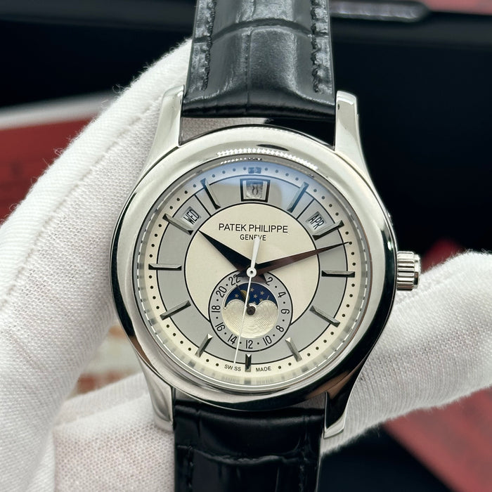 Patek Philippe Annual Calendar Moonphase – Blue Dial on Blue Alligator Strap (Style)