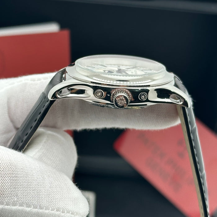 Patek Philippe Annual Calendar Moonphase – Blue Dial on Blue Alligator Strap (Style)