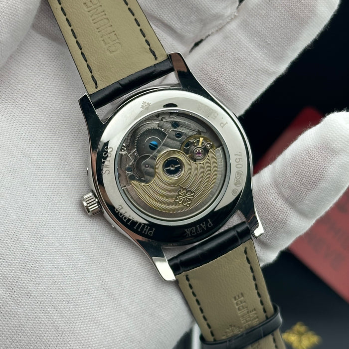 Patek Philippe Annual Calendar Moonphase – Blue Dial on Blue Alligator Strap (Style)