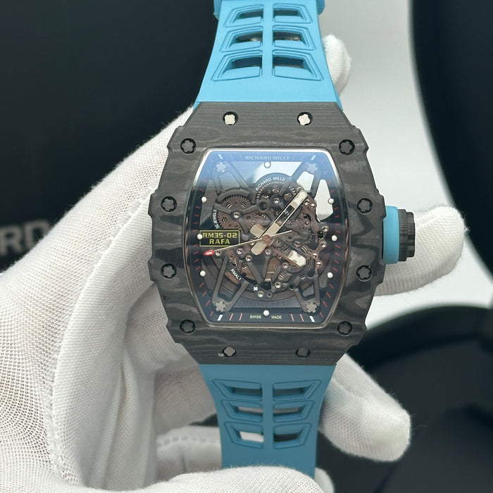 Richard Mille RM 35-02 Rafael Nadal – Carbon TPT with Sky Blue Strap