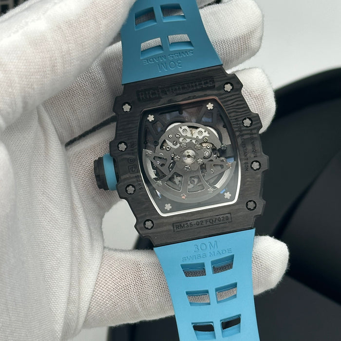 Richard Mille RM 35-02 Rafael Nadal – Carbon TPT with Sky Blue Strap
