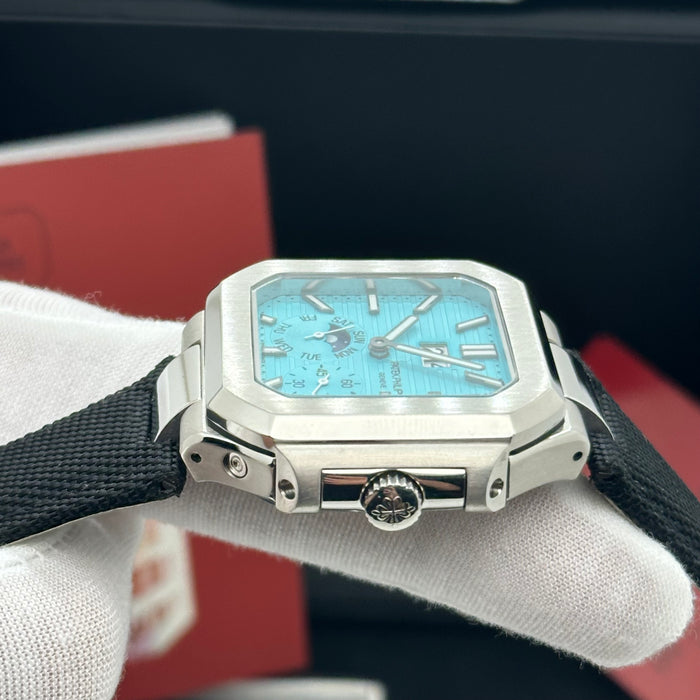 Patek Philippe Cubitus Annual Calendar – Turquoise Dial on Fabric Strap