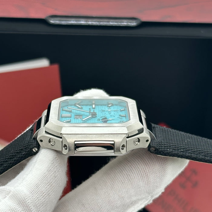 Patek Philippe Cubitus Annual Calendar – Turquoise Dial on Fabric Strap