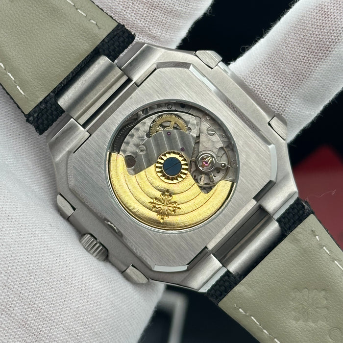 Patek Philippe Cubitus Annual Calendar – Turquoise Dial on Fabric Strap