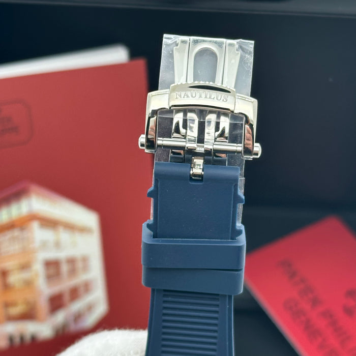 Patek philippe Nautilus Perpetual Calendar MoonPhase - Blue Dial & Blue Rubber Strap
