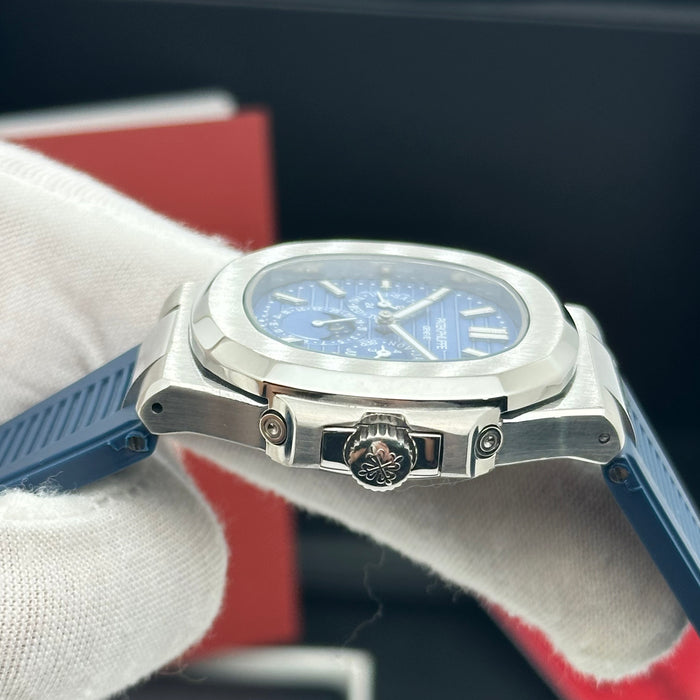 Patek philippe Nautilus Perpetual Calendar MoonPhase - Blue Dial & Strap