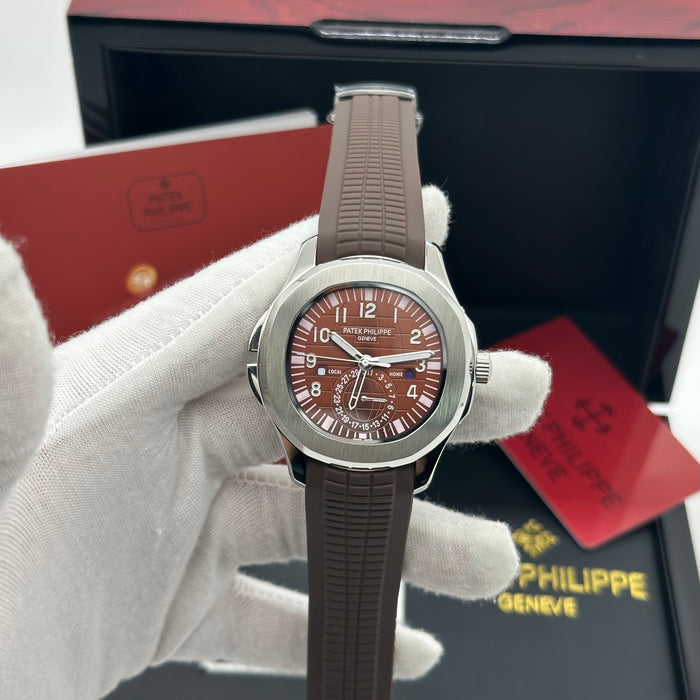 Patek Philippe Aquanaut Travel Time - Brown Dial & Composite Brown Strap