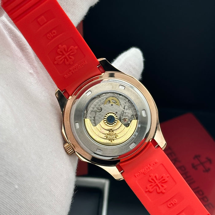 Patek Philippe Aquanaut Rose gold Case - Red Composite Tropical