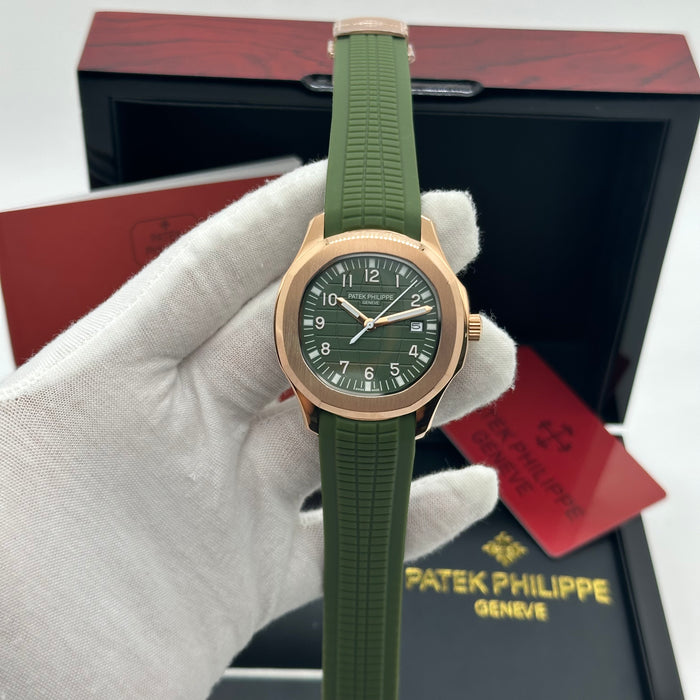 Patek Philippe Aquanaut Rose Gold - Khaki Green Dial & Composite Green Dial