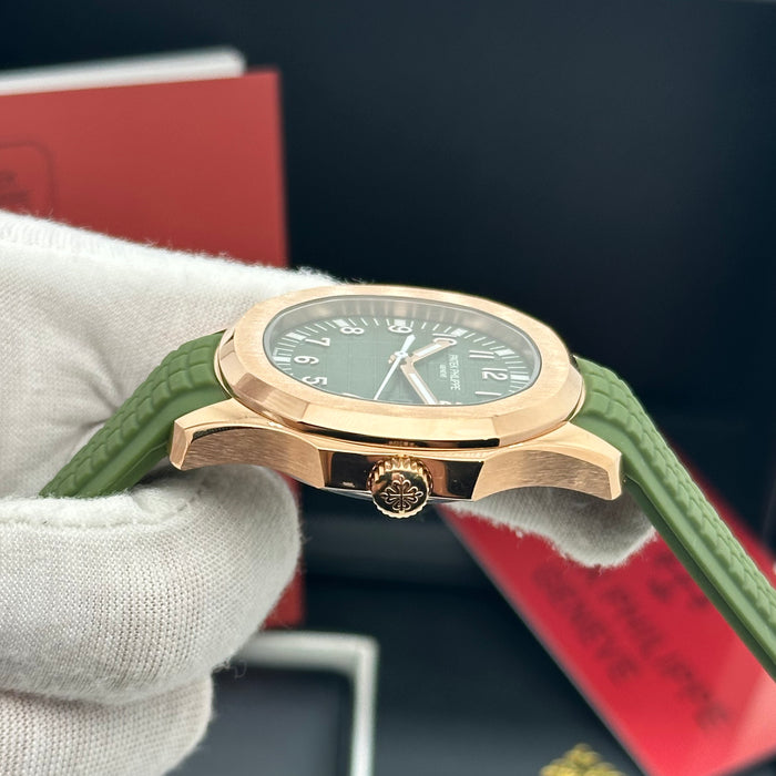 Patek Philippe Aquanaut Rose Gold - Khaki Green Dial & Composite Green Dial