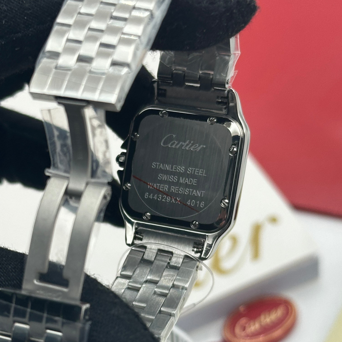 Cartier Panthère de Cartier Mini 27mm – Stainless Steel with Red Dial