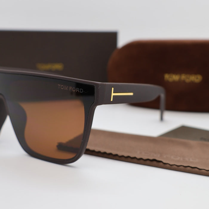 Tom Ford Polarized Black & Brown Sunglasses