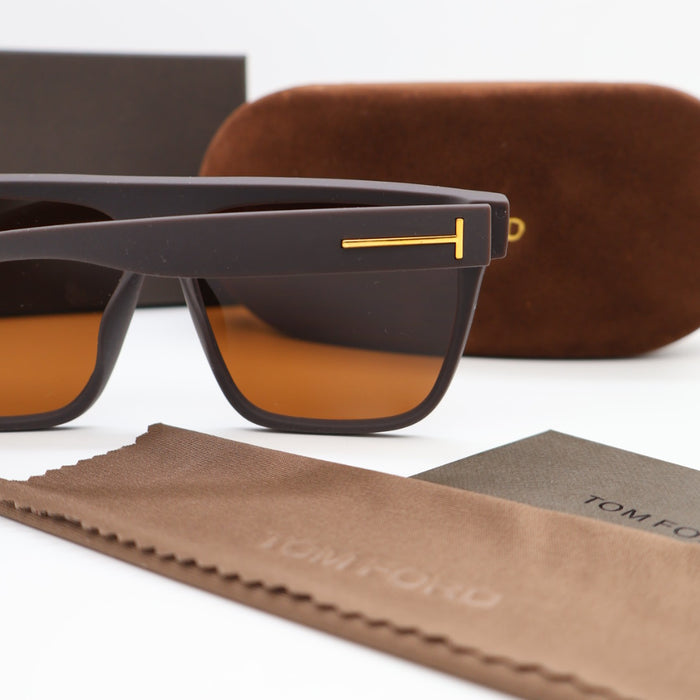 Tom Ford Polarized Black & Brown Sunglasses
